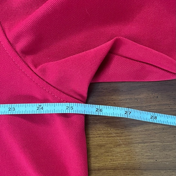 ⛳️ FootJoy Red Performance Golf Polo Shirt XL Sandwich Hollows Cape Cod - Picture 5 of 9